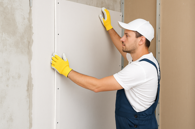 Persoane pentru lucrari constructii cu rigips in Atena, Grecia.